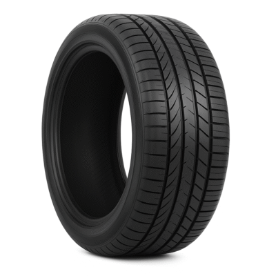 Black Tire against White Backdrop Rockblade 215/75R15 100T