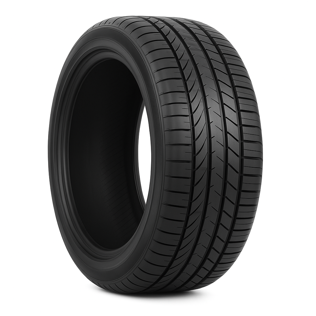 Black Tire against White Backdrop Rockblade 215/75R15 100T